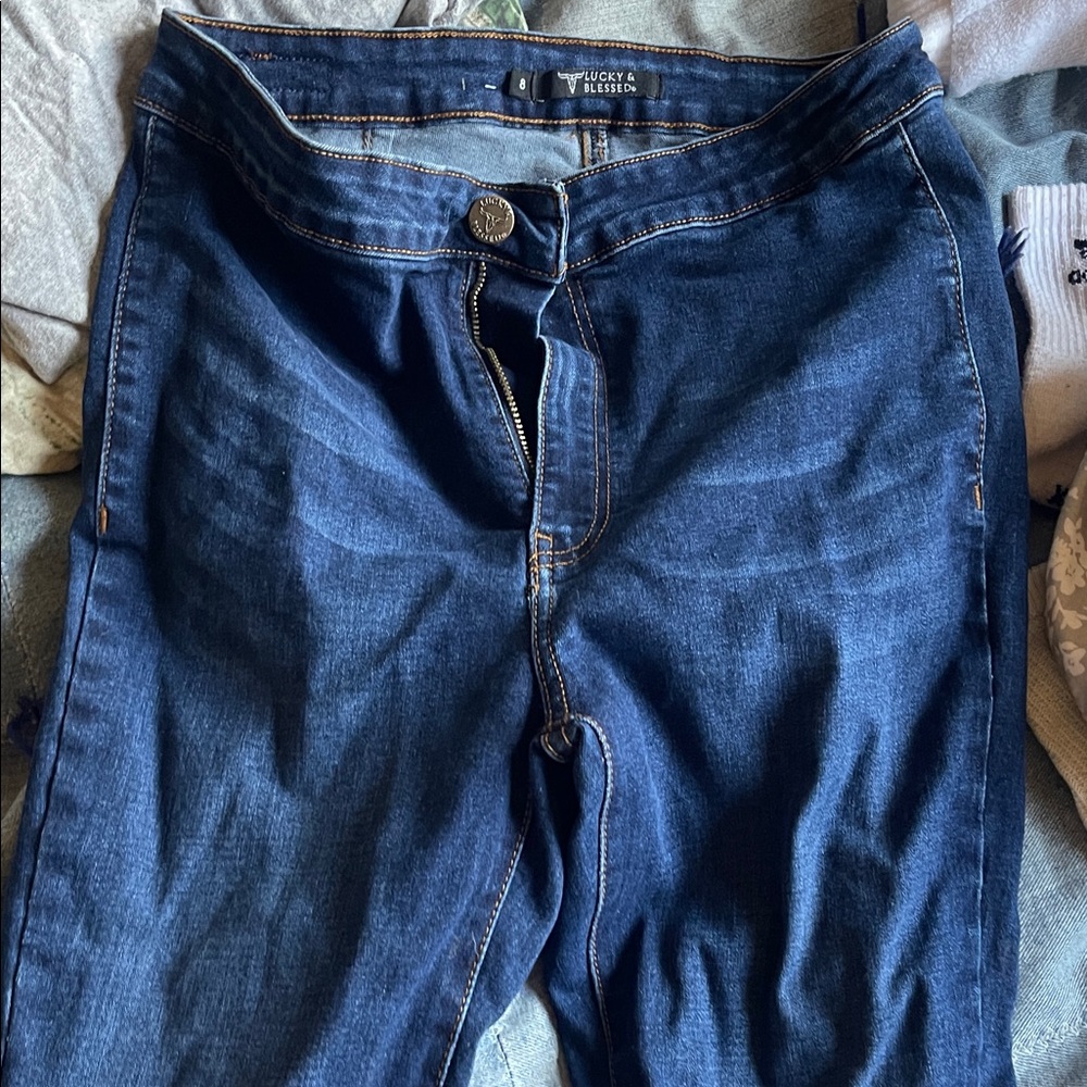 Lucky Brand Women's Dark Blue Flare Jeans
